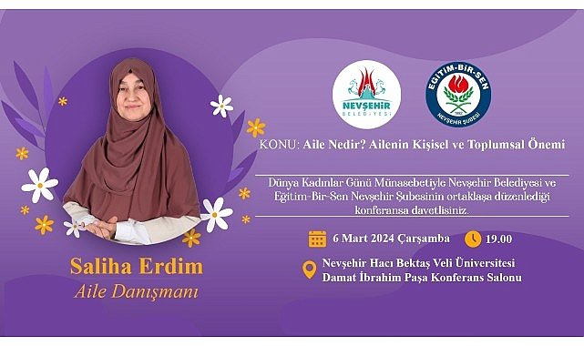 Nevşehir’de “Aile, Ailenin Kişisel ve Toplumsal Önemi” Konferansı
