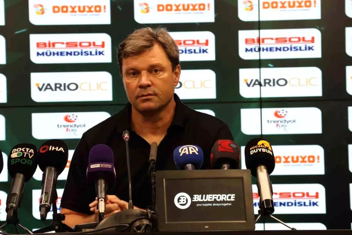 Kocaelispor Erzurumspor FK maçının ardından