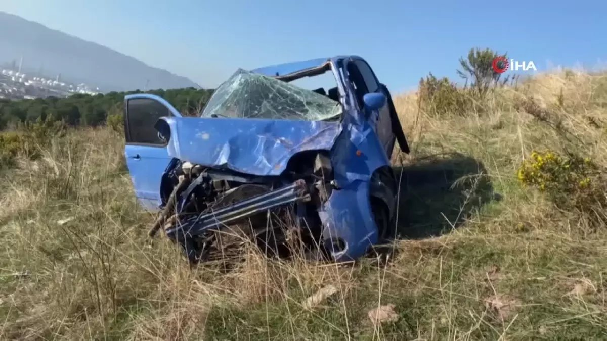 Kocaeli’de Otomobil 100 Metrelik Uçurumdan Uçtu: 1 Yaralı
