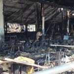 Körfez’deki Restoran Yangınında Hasar Gün Ağarınca Ortaya Çıktı