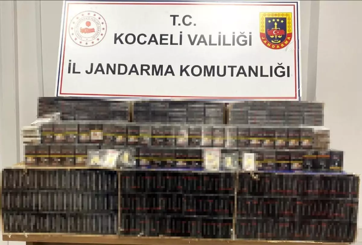 Dilovası’nda 5 Bin Paket Kaçak Sigara Ele Geçirildi