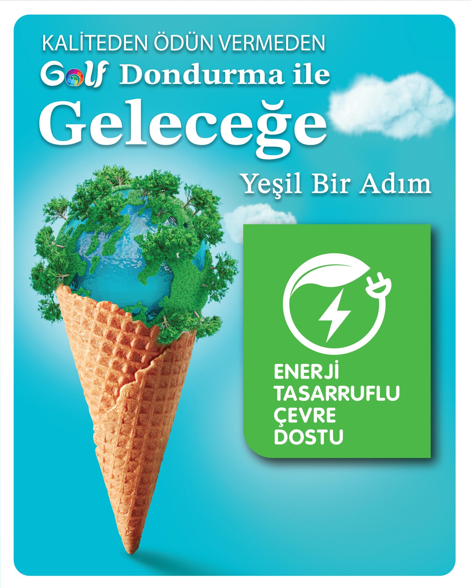 Golf Dondurma enerji tasarruflu dolaplarla geleceğe yeşil bir adım atıyor