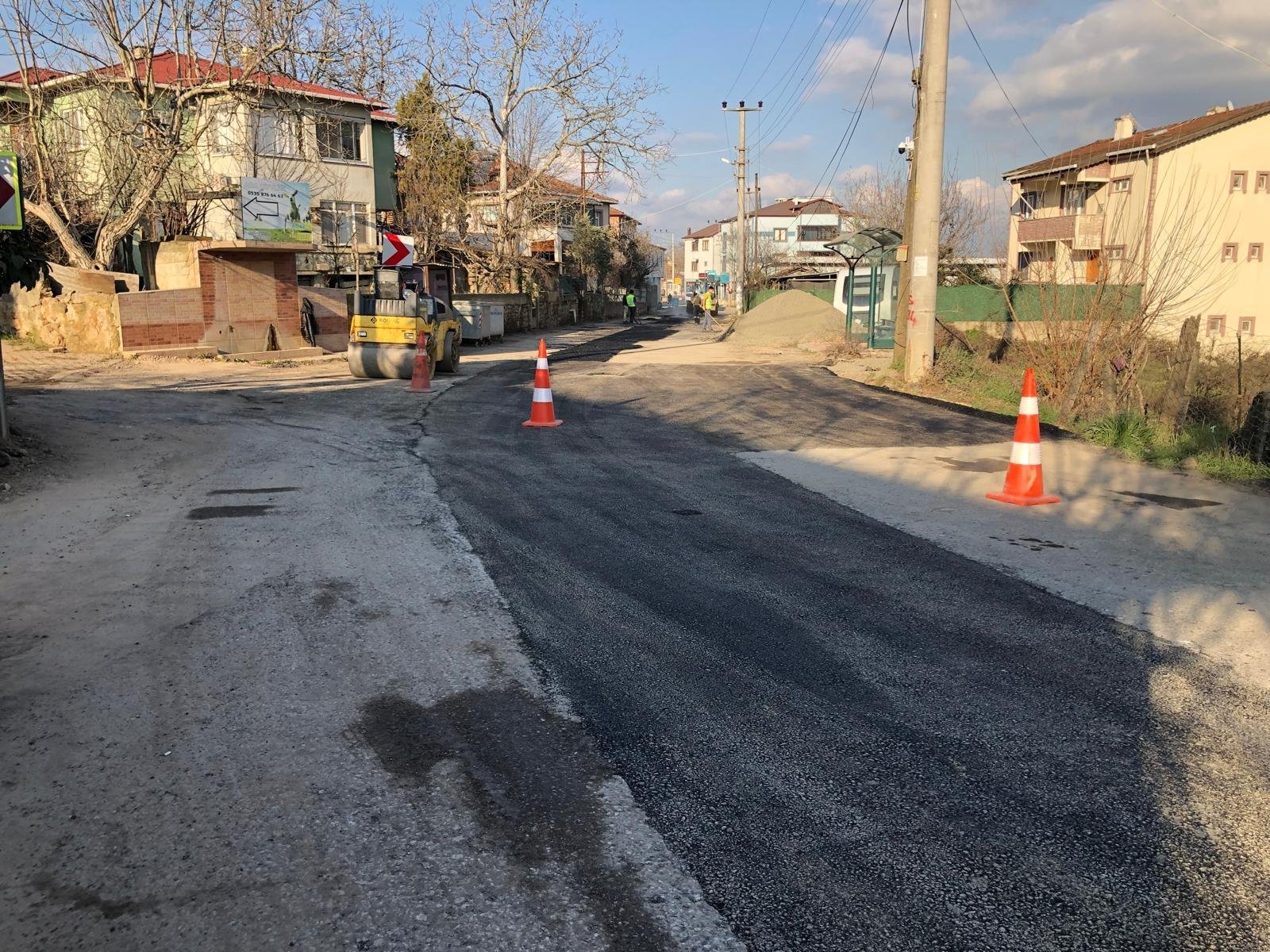 Gebze Cumaköy’de yol onarımı