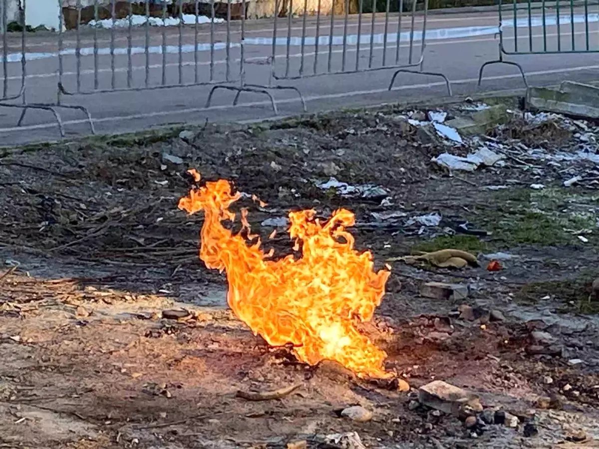 Kocaeli Kartepe’de 7 Gündür Süren Metan Gazı Yangını