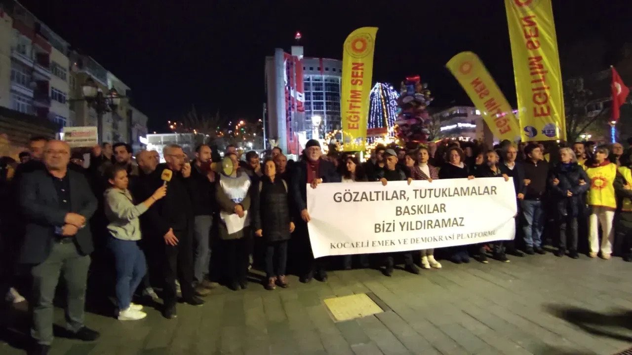 Kocaeli’de Gözaltılar Protesto Edildi