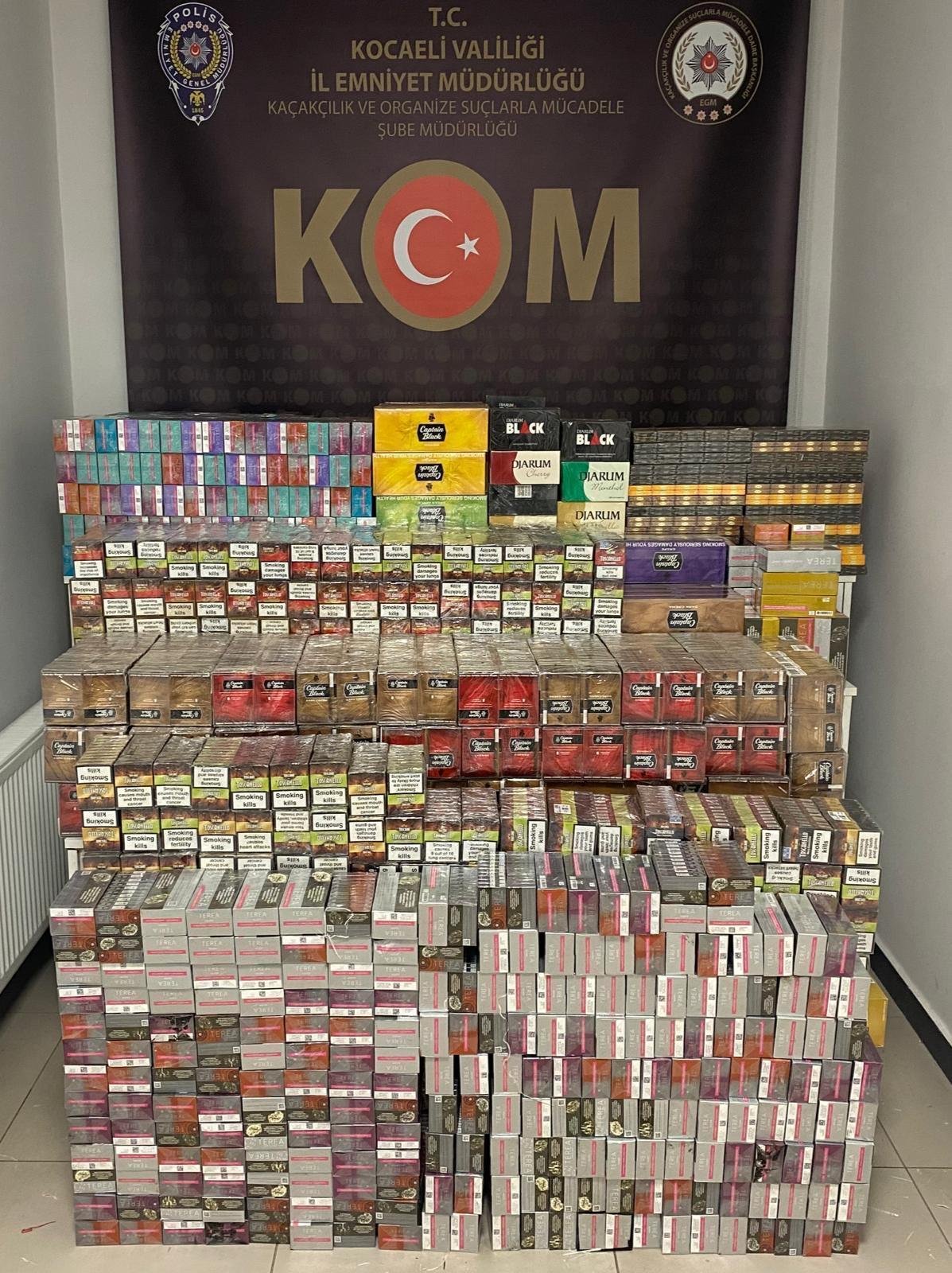 TEM’de 4 ton kaçak tütün ele geçirildi