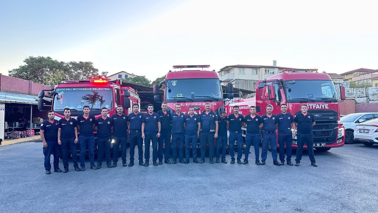 Kocaeli İtfaiyesi Çanakkale’ye gitti