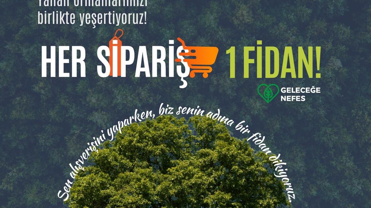 Komek Sepeti’nden Yeşil Vatan’a: Her sipariş bir fidan oluyor