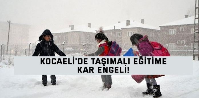 Kocaeli’de Taşımalı Eğitime Buzlanma Nedeniyle Ara Verildi