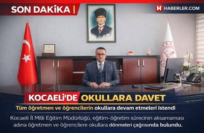 Kocaeli Milli Eğitim Müdürü’nden Okula Davet