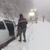 Büyükşehir ekipleri, mahsur kalanları da kurtardı