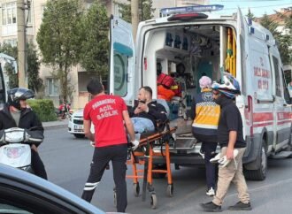 Çorlu’da motosiklet kazası: Sürücü yaralandı