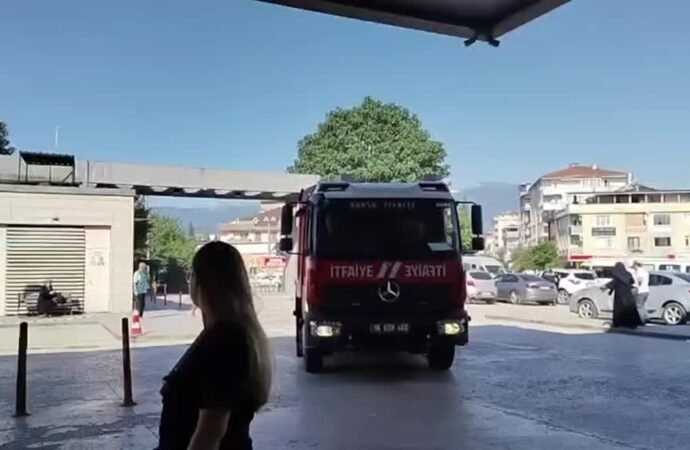 İnegöl Devlet Hastanesi’nde Elektrik Panosunda Yangın Çıktı