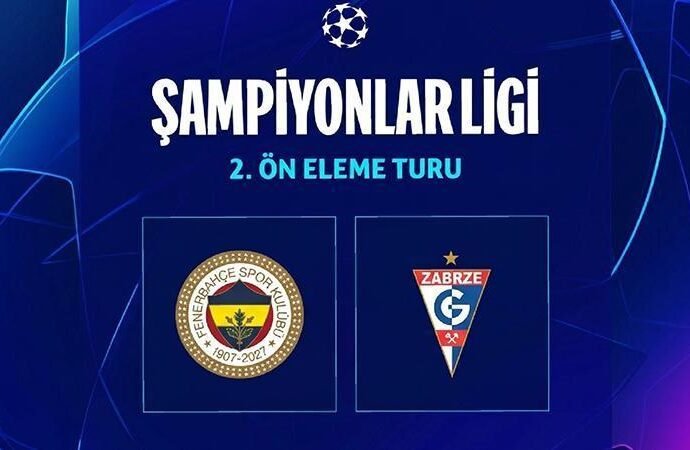 Fenerbahçe, Gornik Zabrze ile Şampiyonlar Ligi Ön Elemesinde Karşılaşacak