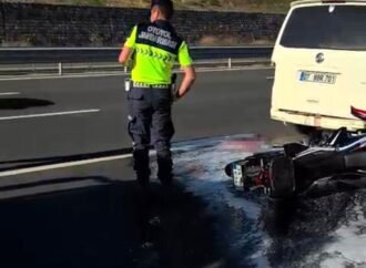 İzmit’te Motosiklet Kazasında Sürücü Yaralandı