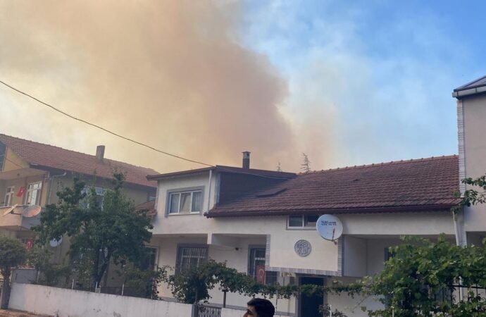 Körfez’de Kuru Ot Yangını Nedeniyle 50 Ev Boşaltıldı