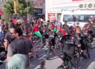 Gaziosmanpaşa’da Filistin İçin Bisiklet Turu Düzenlendi