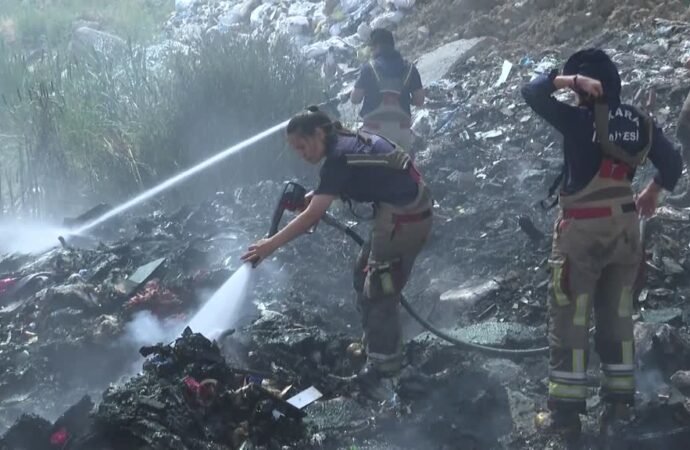 Ankara’daki Çöplükte Yangın Kontrol Altına Alındı