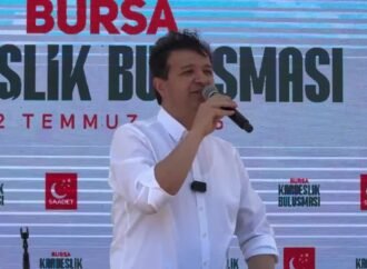 Saadet Partisi Genel Başkanı Arıkan Bursa’da Kardeşlik Buluşması’nda Konuştu