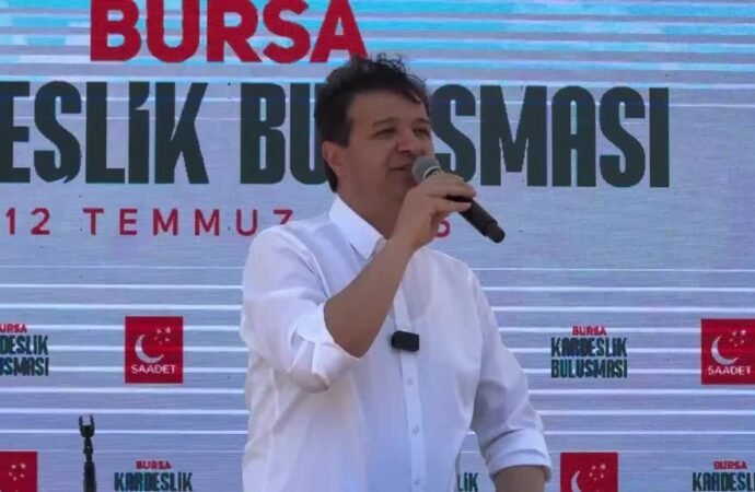 Saadet Partisi Genel Başkanı Arıkan Bursa’da Kardeşlik Buluşması’nda Konuştu