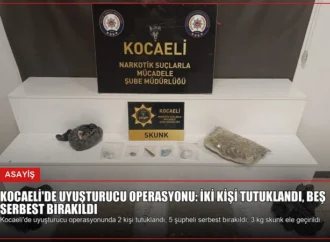 Kocaeli’de uyuşturucu operasyonu: İki kişi tutuklandı, beş serbest bırakıldı
