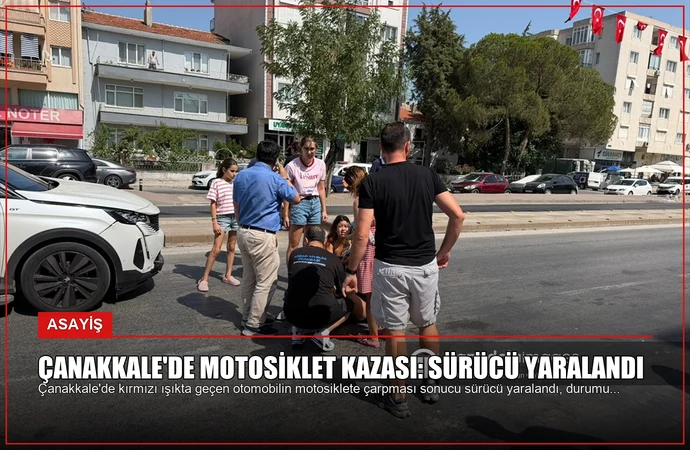 Çanakkale’de Motosiklet Kazası: Sürücü Yaralandı