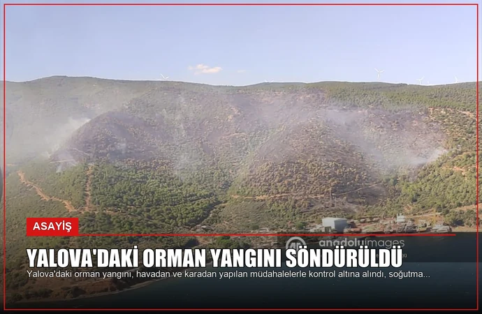 Yalova’daki Orman Yangını Söndürüldü