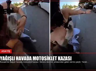 Yağışlı Havada Motosiklet Kazası