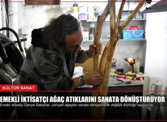 Emekli İktisatçı Ağaç Atıklarını Sanata Dönüştürüyor