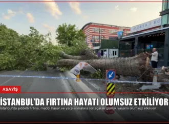 İstanbul’da Fırtına Hayatı Olumsuz Etkiliyor