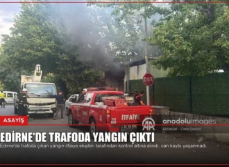 Edirne’de Trafoda Yangın Çıktı