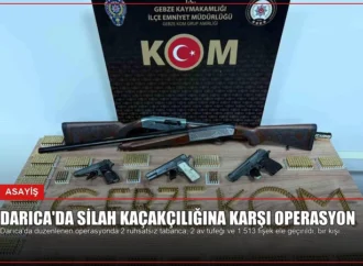 Darıca’da Silah Kaçakçılığına Karşı Operasyon