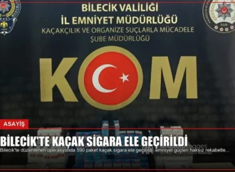 Bilecik’te Kaçak Sigara Ele Geçirildi