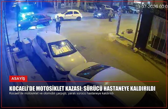 Kocaeli’de Motosiklet Kazası: Sürücü Hastaneye Kaldırıldı