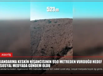 Jandarma Keskin Nişancısının 950 Metreden Vurduğu Hedef Sosyal Medyada Gündem Oldu