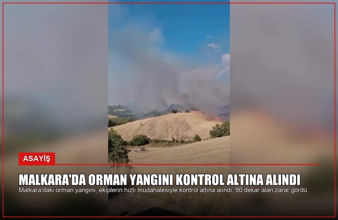 Malkara’da Orman Yangını Kontrol Altına Alındı