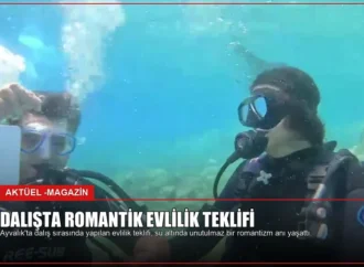 Dalışta Romantik Evlilik Teklifi