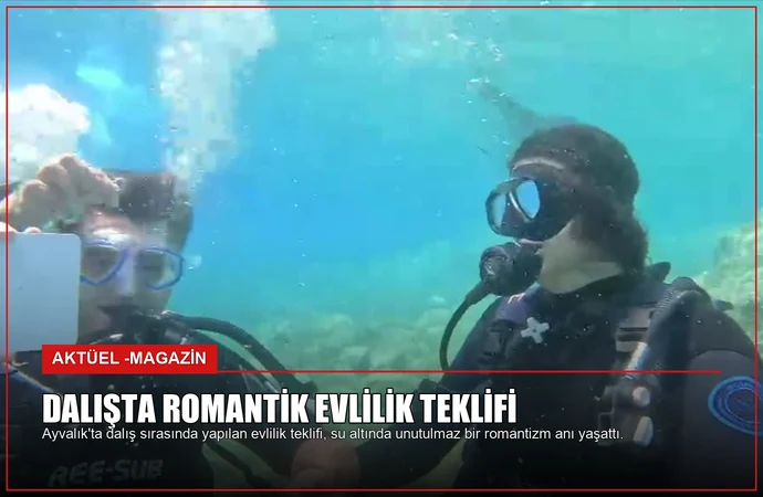 Dalışta Romantik Evlilik Teklifi