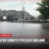 Ankara’da Şiddetli Yağışlar Başladı