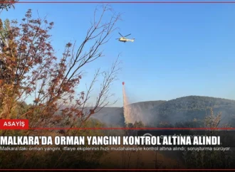 Malkara’da Orman Yangını Kontrol Altına Alındı