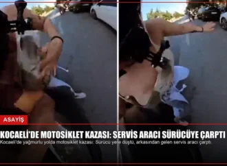 Kocaeli’de Motosiklet Kazası: Servis Aracı Sürücüye Çarptı