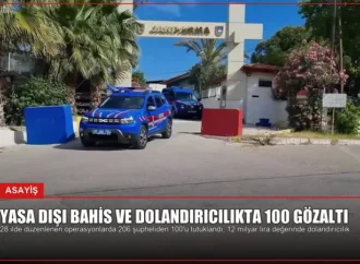 Yasa Dışı Bahis ve Dolandırıcılıkta 100 Gözaltı