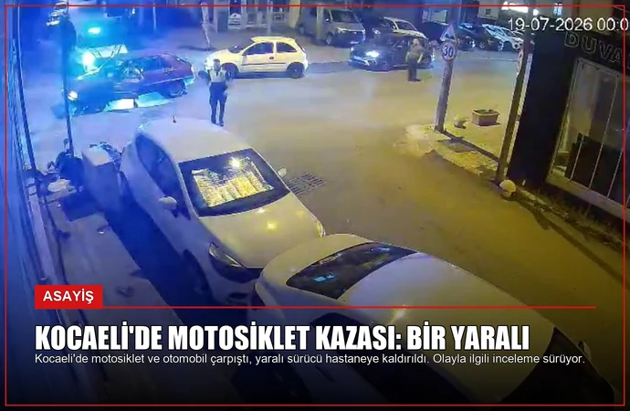 Kocaeli’de Motosiklet Kazası: Bir Yaralı