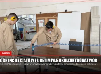 Öğrenciler, Atölye Üretimiyle Okulları Donatıyor