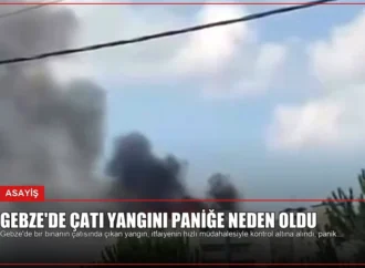 Gebze’de Çatı Yangını Paniğe Neden Oldu