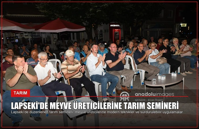 Lapseki’de Meyve Üreticilerine Tarım Semineri