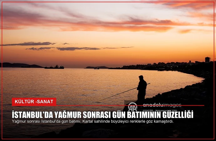 İstanbul’da Yağmur Sonrası Gün Batımının Güzelliği