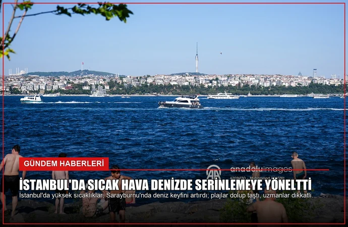 İstanbul’da Sıcak Hava Denizde Serinlemeye Yöneltti