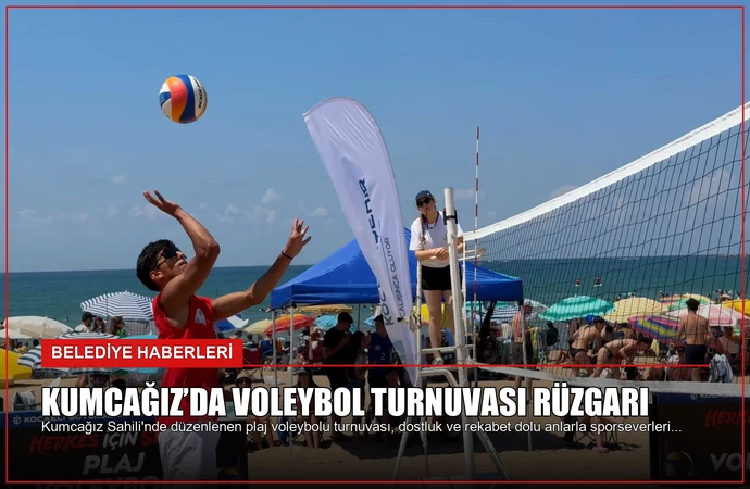 Kumcağız’da Voleybol Turnuvası Rüzgarı