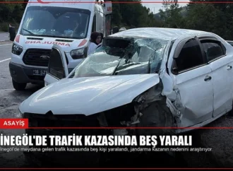 İnegöl’de Trafik Kazasında Beş Yaralı